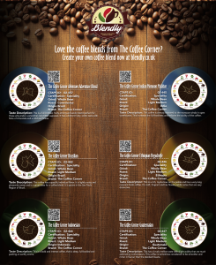 Interactive Merchandising of coffee blend